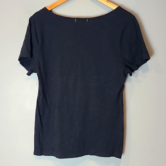 Alex Mill Navy Graphic Button Down Shirt - Picture 3 of 6